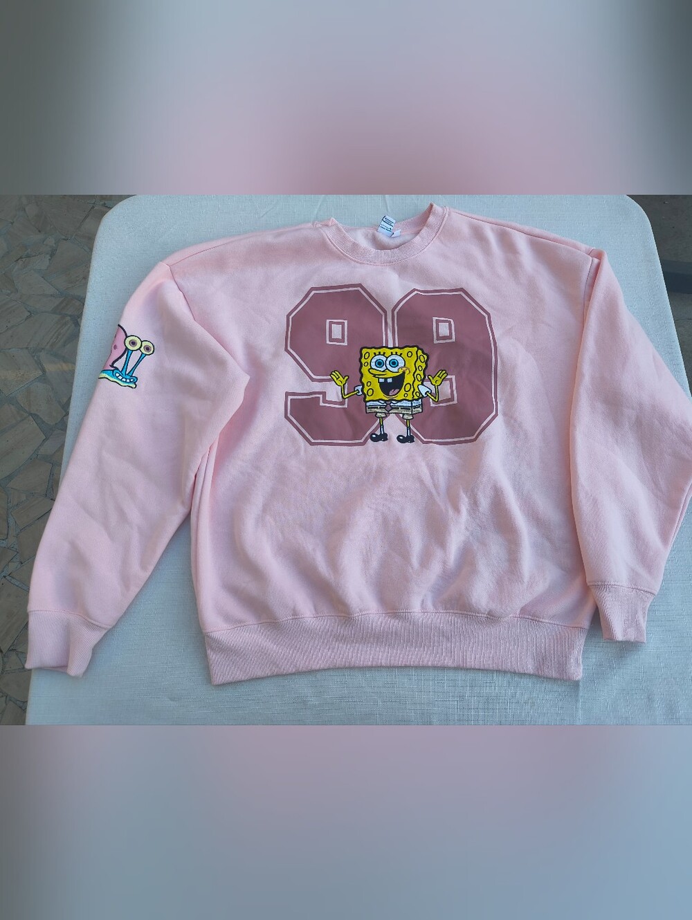 Pink SpongeBob x Aero 99 Crew Sweatshirt